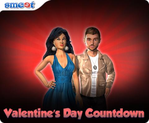 Smeet Valentines Day Countdown Chat Game