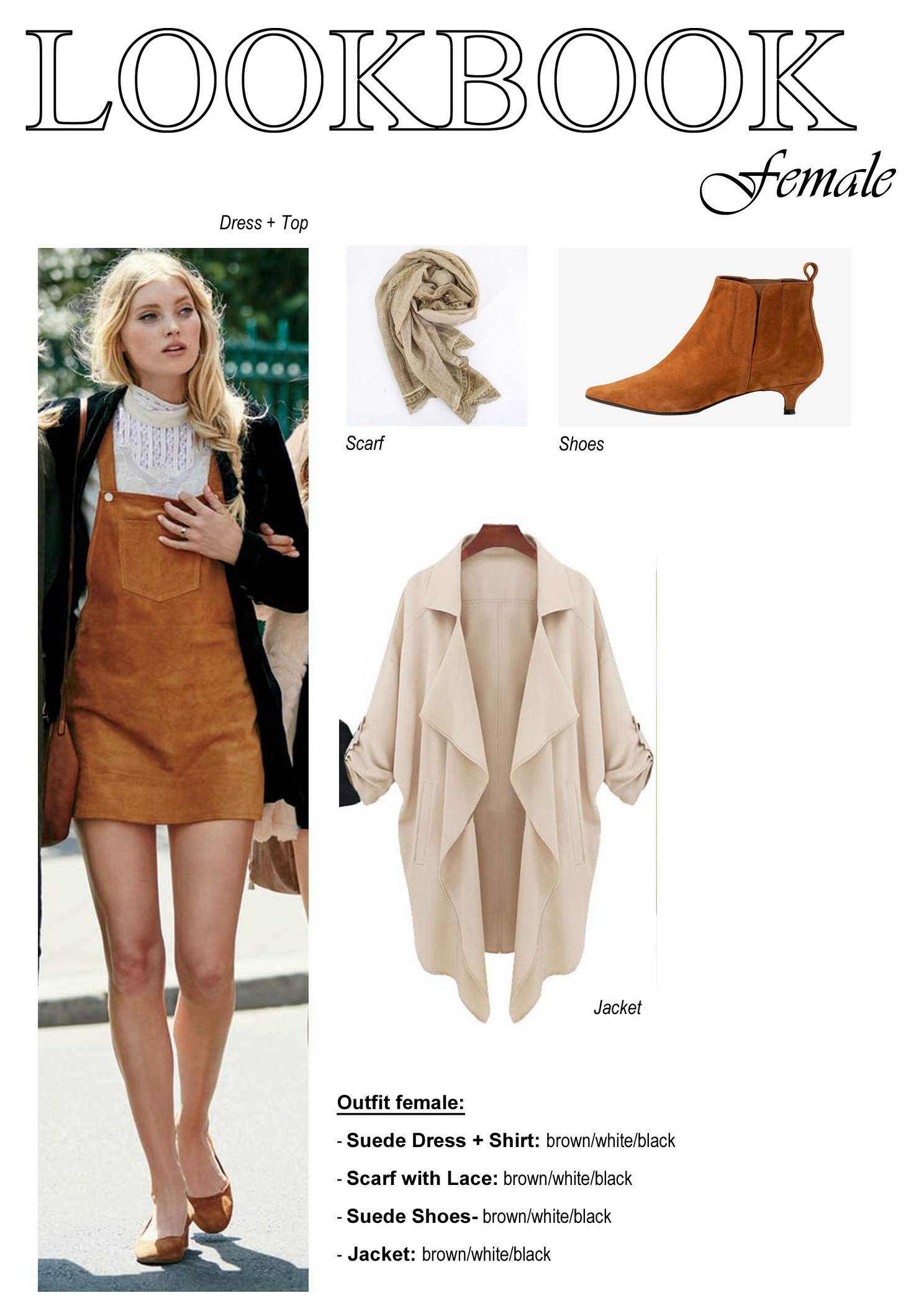 Female Outfit Look Book Example